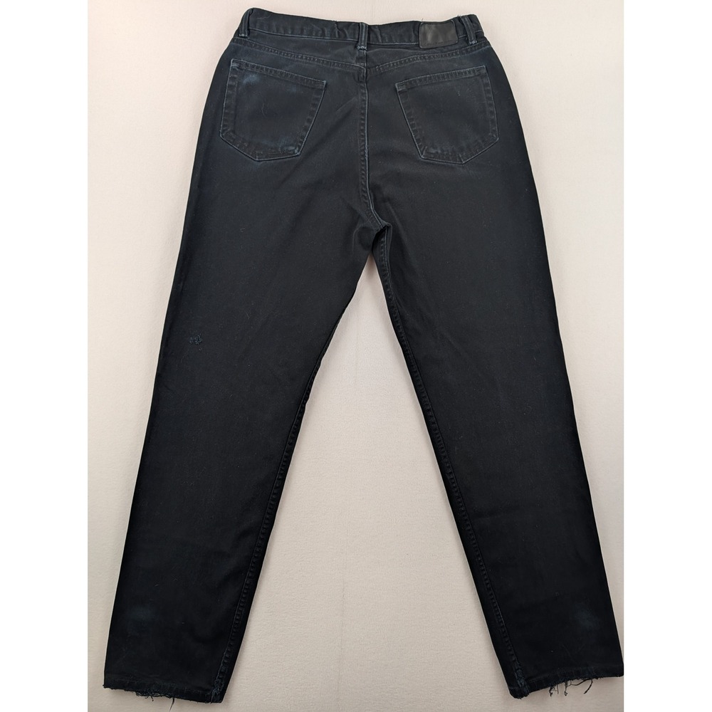 Vintage Calvin Klein Jeans Mens 34 Black Straight Leg 100% Cotton Denim Jeans - Picture 2 of 10